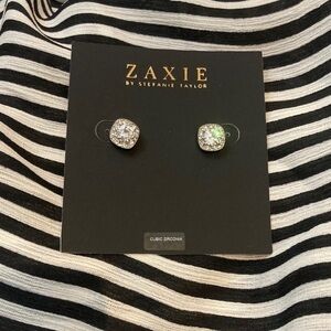 Zaxie cubic zirconia cushion cut earrings